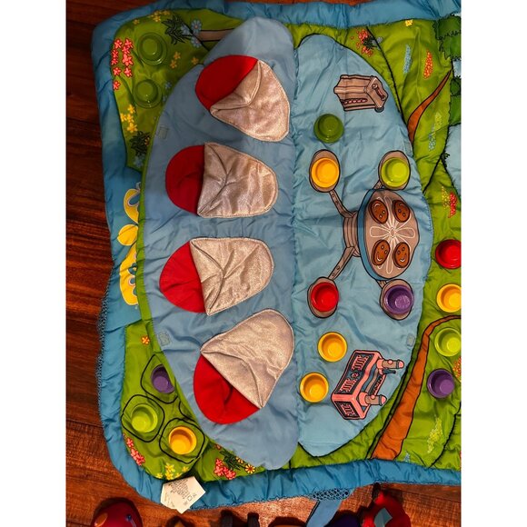 Teletubbies Vtg Mega Bloks INDOOR Play Mat and blocks 24” RARE 1999 Noo-no READ - Picture 8 of 16